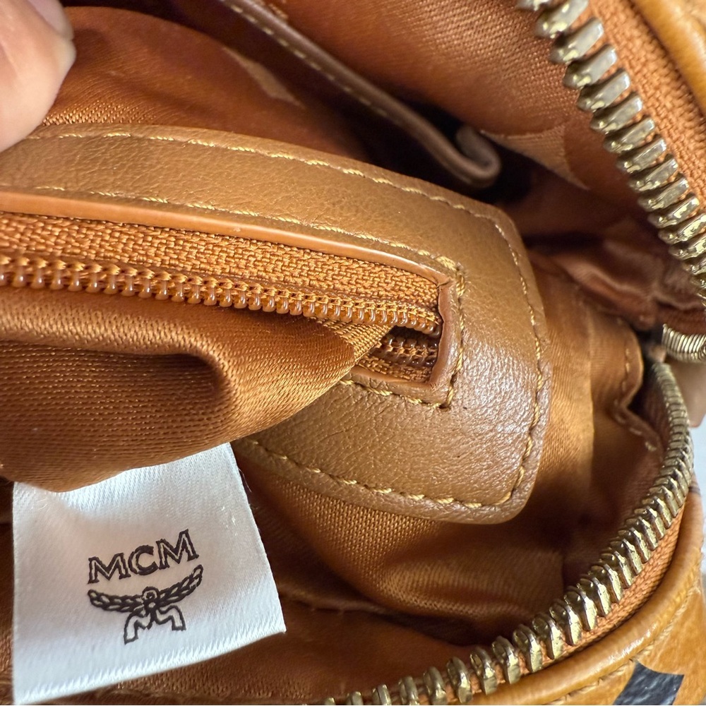 Used MCM Brown visettos Crossbody Bag with Logo Pattern see other pictures - Picture 14 of 16